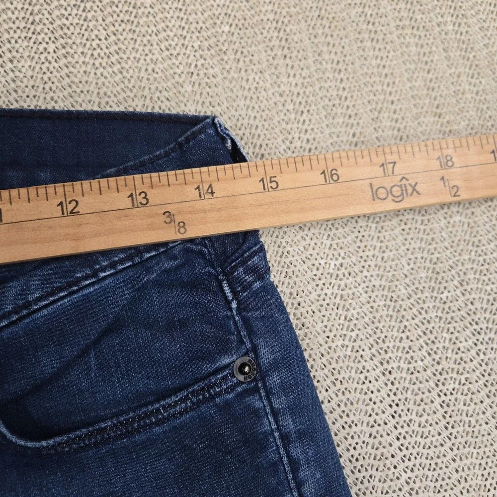 Hudson Jeans Womens 27 Blue Skinny Medium Wash Stretch Denim Pants Casual‎